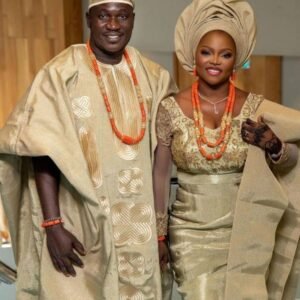 African couples asooke, Nigerian African agbada, buba, sokoto, fila, ipele shoulder piece, oro